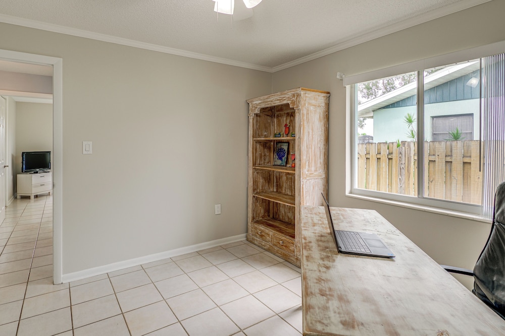 Canal-front Retreat w/ Boat Dock on Merritt Island