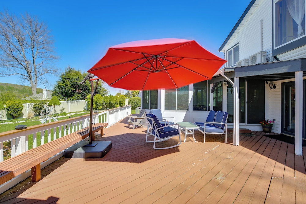 Lake Carmel Access: Waterfront Home w/ Deck!