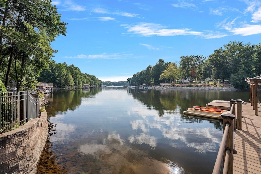 Livin' Large Lake Norman Estate w/ Pool, Dock, Game Room & Scenic Views