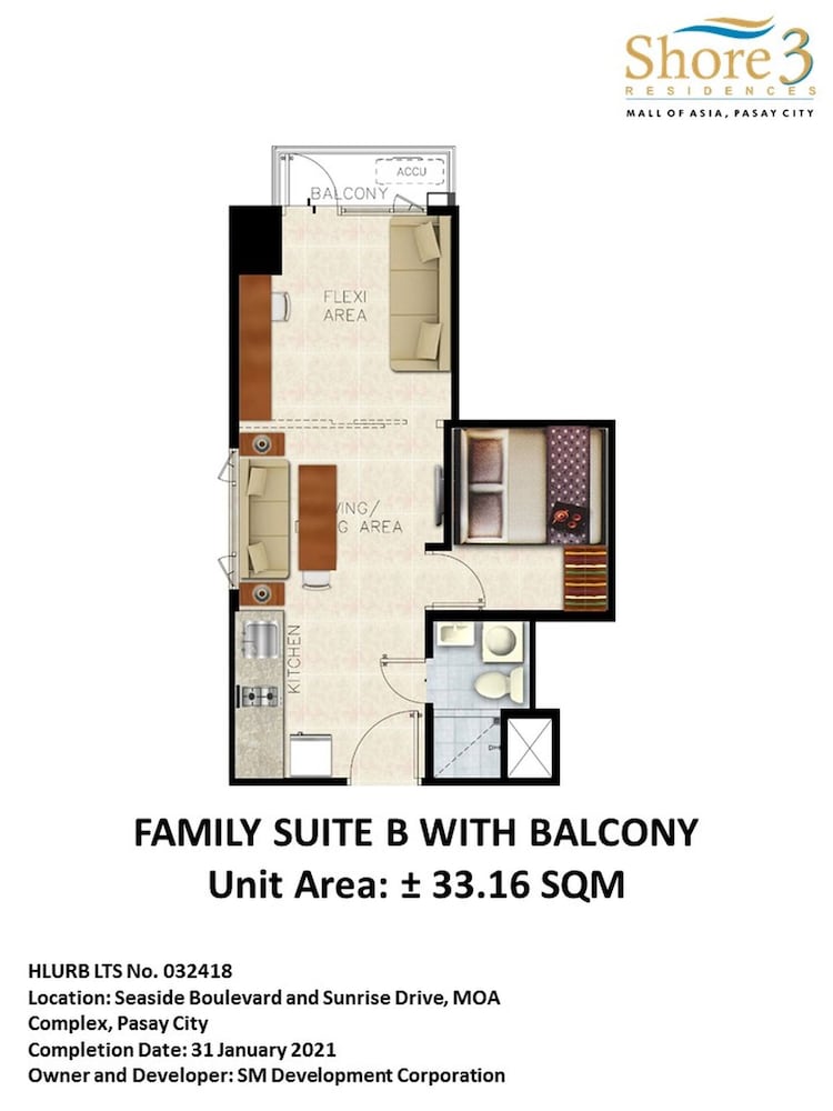 Len's Den3 2BR Condo Mall of Asia Manila