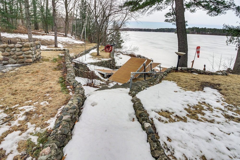 Dock, Deck & Fire Pit: Lakefront Home in Walker!