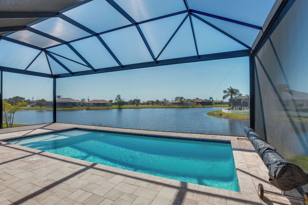 Home w/ Private Pool & Lake Views in Punta Gorda!
