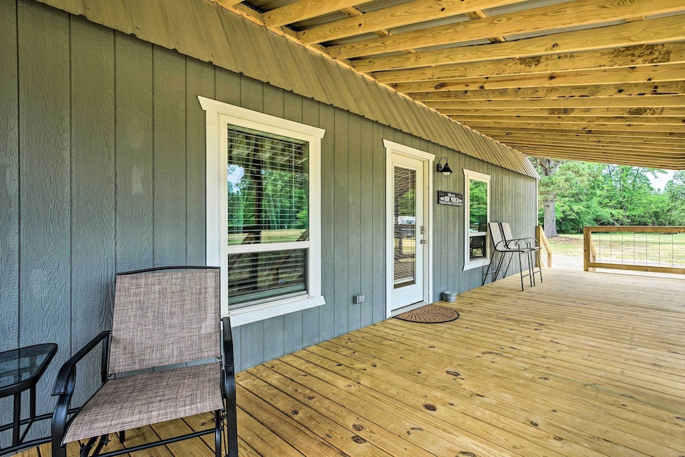 Broken Bow Cabin on 15 Acres w/ Stocked Fish Pond!
