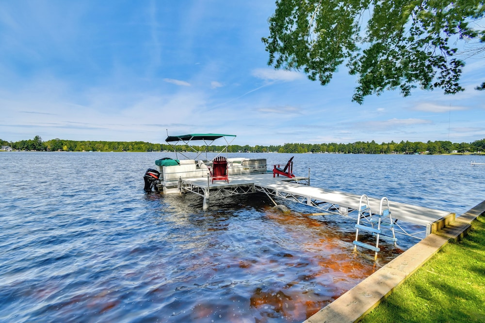 Lakefront Retreat w/ Pedal Boat & Dock in Kalkaska