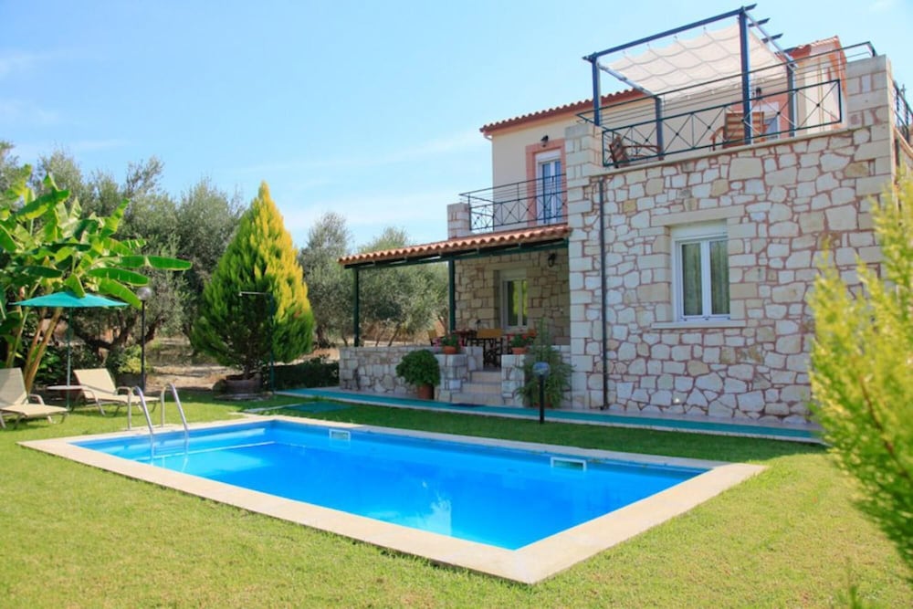 Villa Dimitris Large Private Pool Walk to Beach Sea Views A C Wifi Car Not Required Eco-frien - 1923 view 3