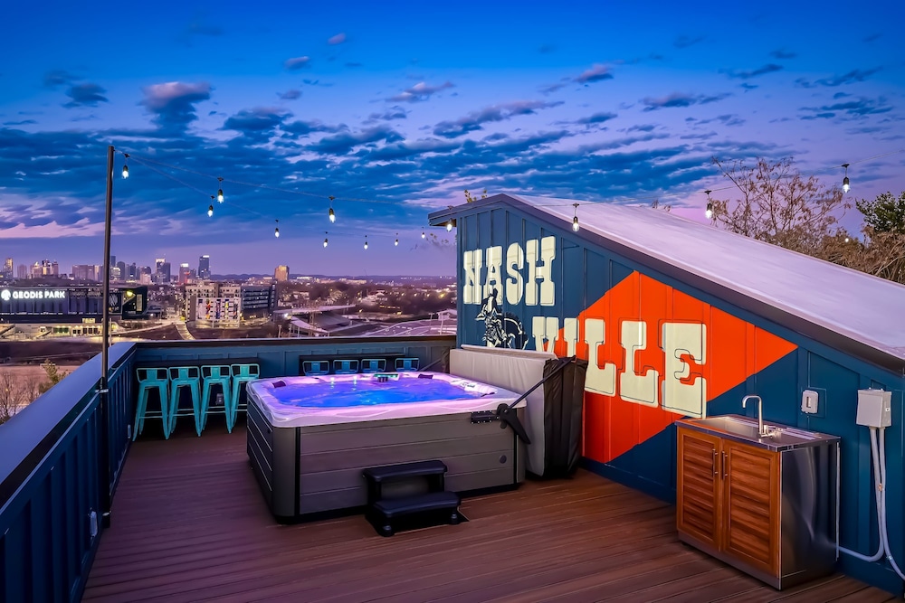 4 Rooftop Decks 4 Hot Tubs Game Rooms Sauna
