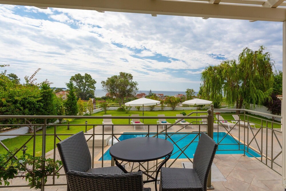 Villa Alexandra Large Private Pool Walk to Beach Sea Views A C Wifi Car Not Required Eco-frie - 1649
