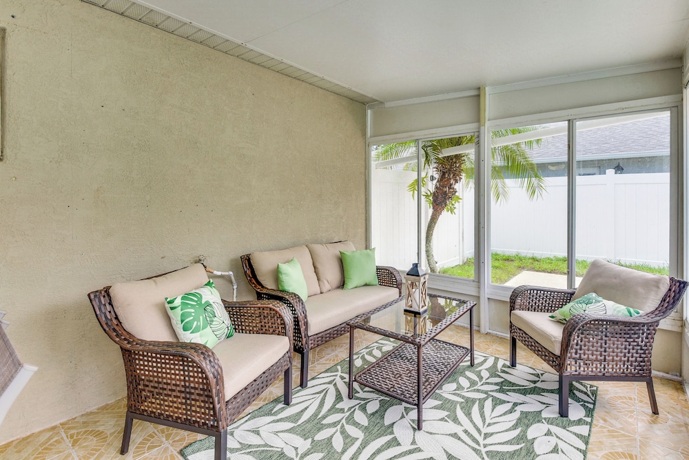 Palm Coast Comfort: Family Home w/ Lanai, Big Yard
