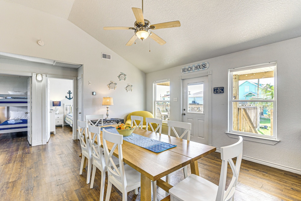 1 Block to Surfside Beach: Home w/ Gulf Views!