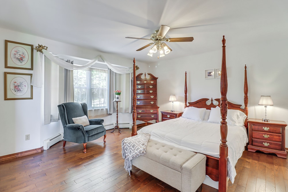 Lake-view Gem w/ Game Room in Long Pond!