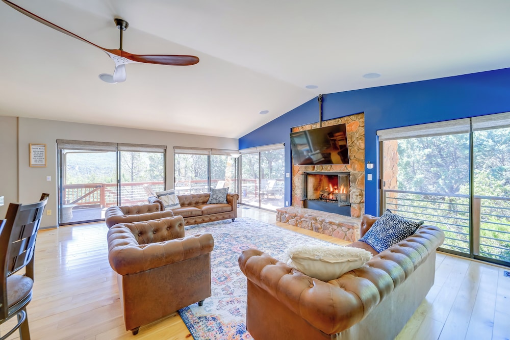 Payson Vacations - Chic Arizona Retreat w/ Hot Tub, Fire Pit  Deck! - Property Image 1