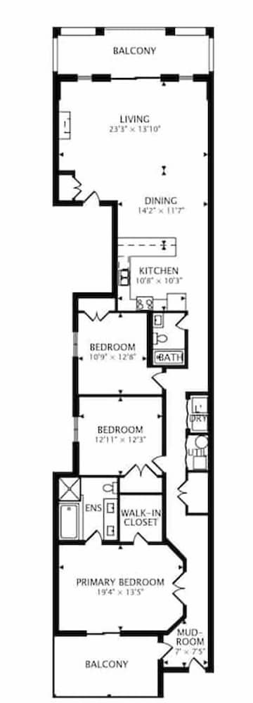 South Loop Three Bedroom Two Bath Home