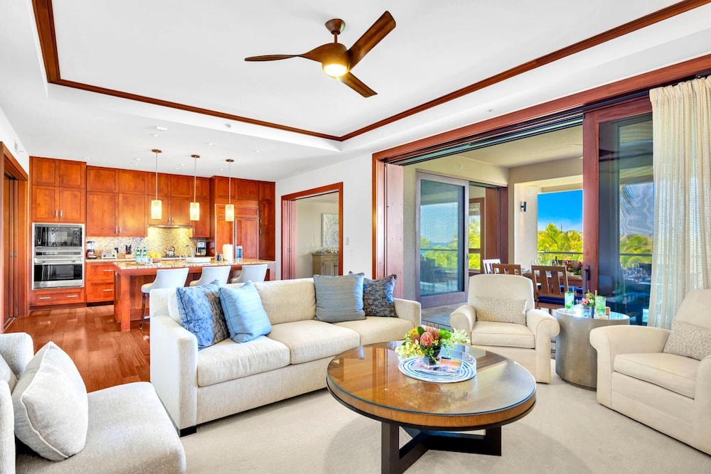 KBM Resorts Free CAR Luxury Oceanfront Villa at Montage Kapalua Bay Private Lanai and BBQ Mon-5203