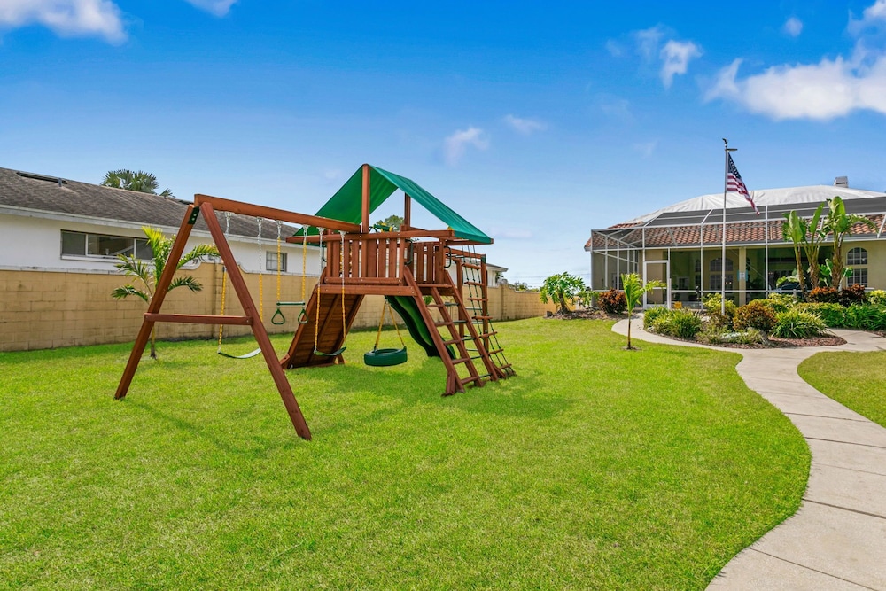 Waterfront Pool Pickleball Court Game Room