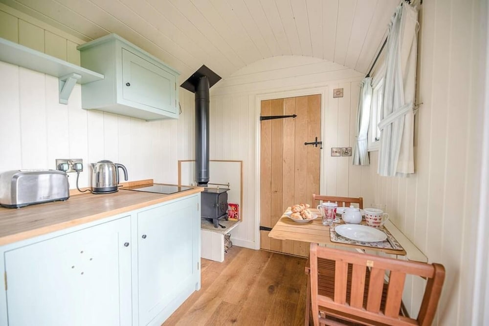 Sage Shepherds Hut Boundary Farm Cottages view 2