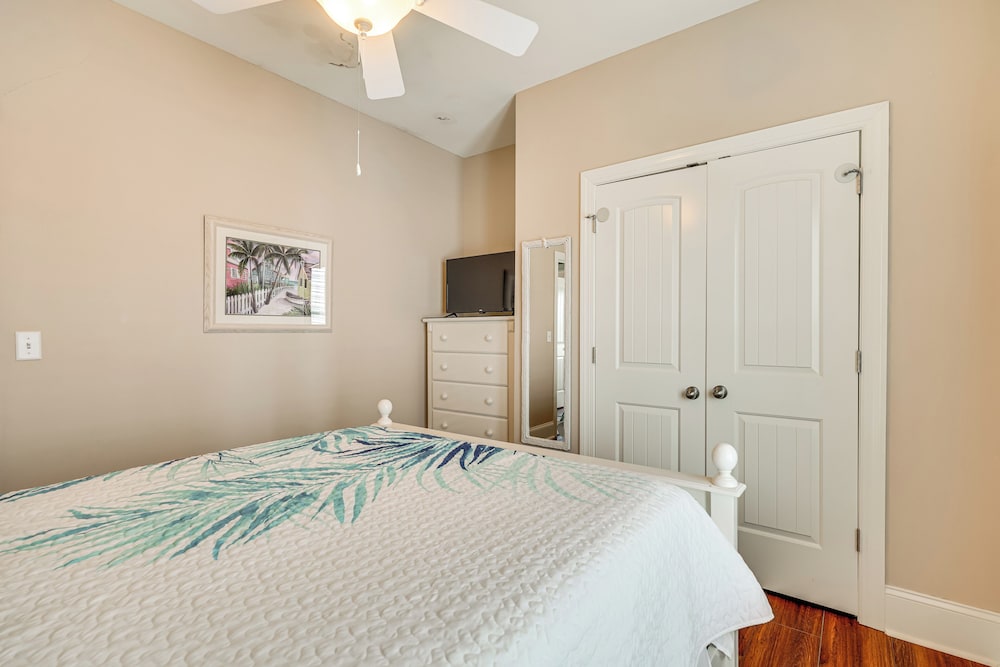 Steps to Beach: Gem w/ Views & Dock in Oak Island
