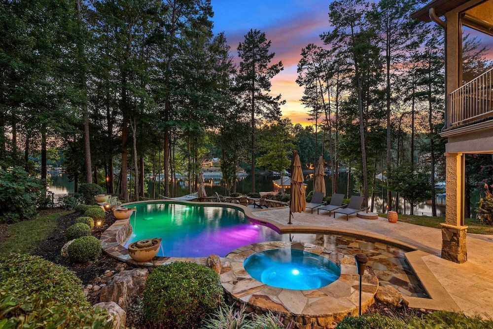 Livin' Large Lake Norman Estate w/ Pool, Dock, Game Room & Scenic Views