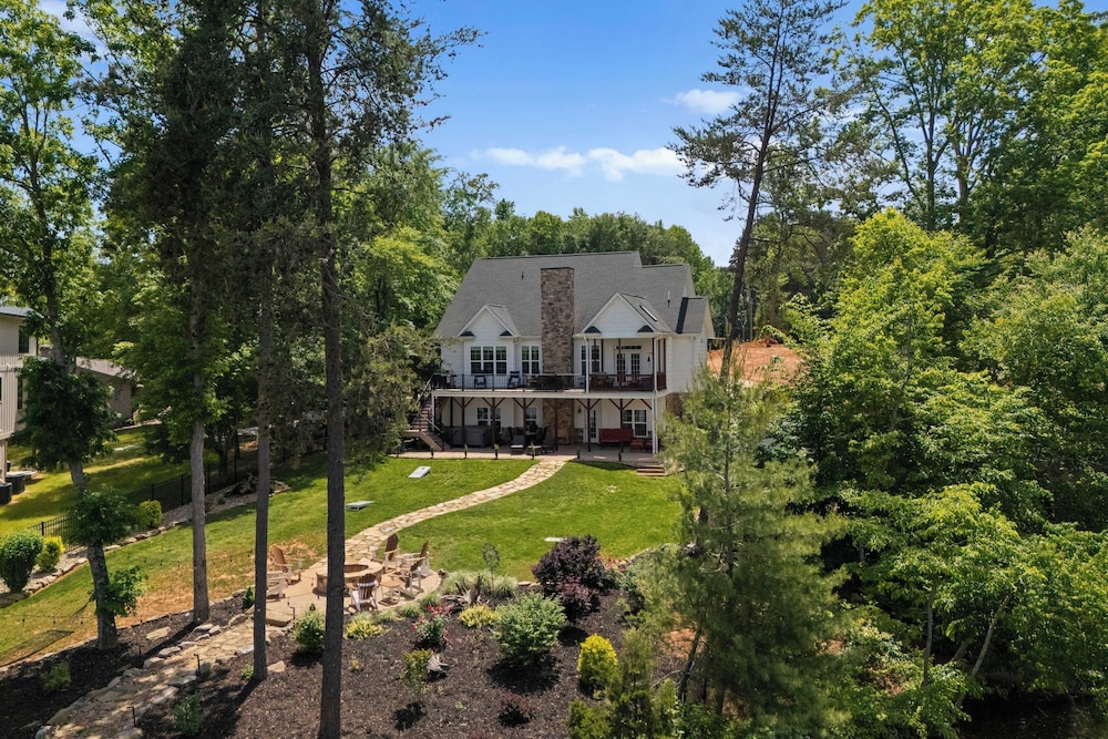 Spacious Waterfront Home on Lake Norman With Firepit, Views, and Dock Access