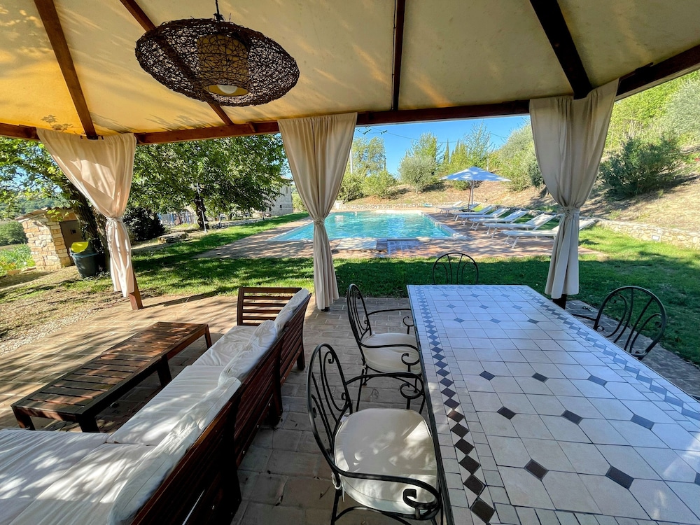 Detached Villa With Games Room, Pool, and Panoramic Views in San Damiano