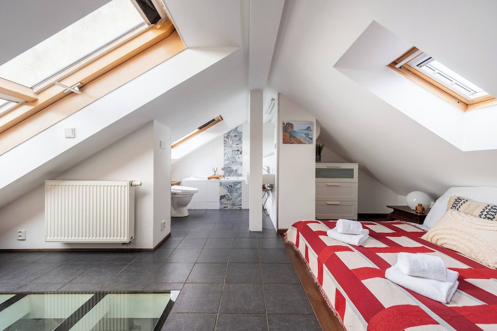 Charming Prague Apartment in Vršovice With Roof Terrace