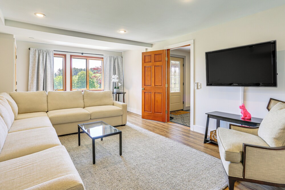 Walk to Bethel Woods: Family Home w/ Deck & Views!