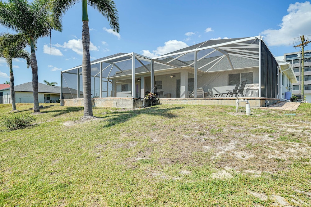 Heated Pool & Patio: Canal-front Cape Coral Home!