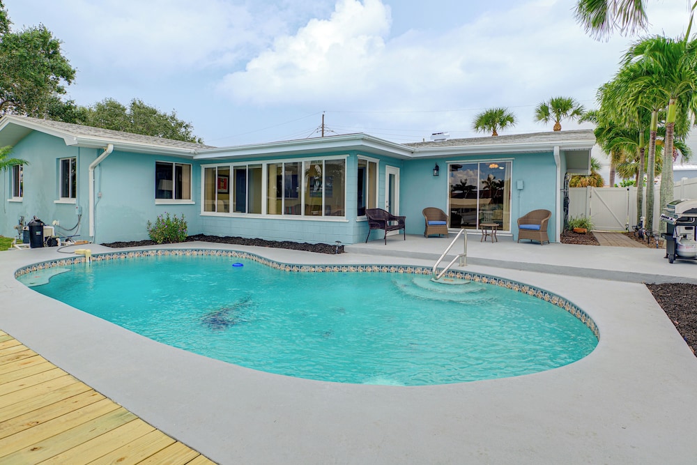 Canal-front Retreat w/ Boat Dock on Merritt Island