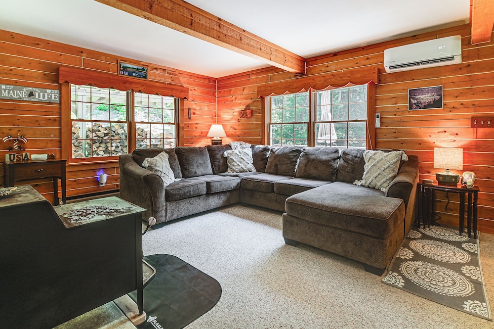 1 Mi to Rangeley Lake: Cabin w/ Wraparound Deck!