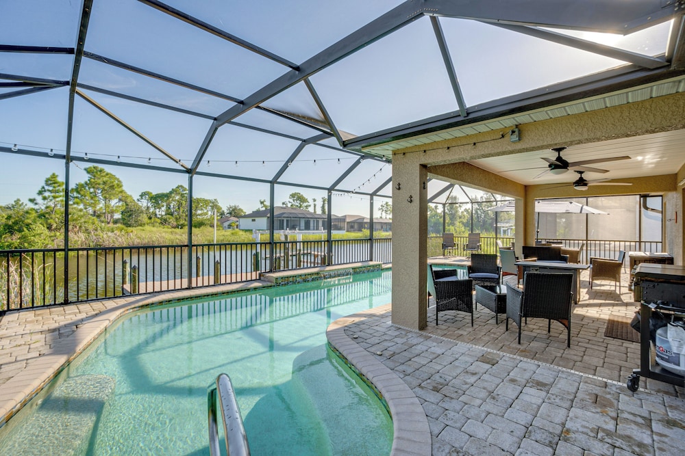 Port Charlotte Oasis w/ Boat Dock: Relax Poolside!