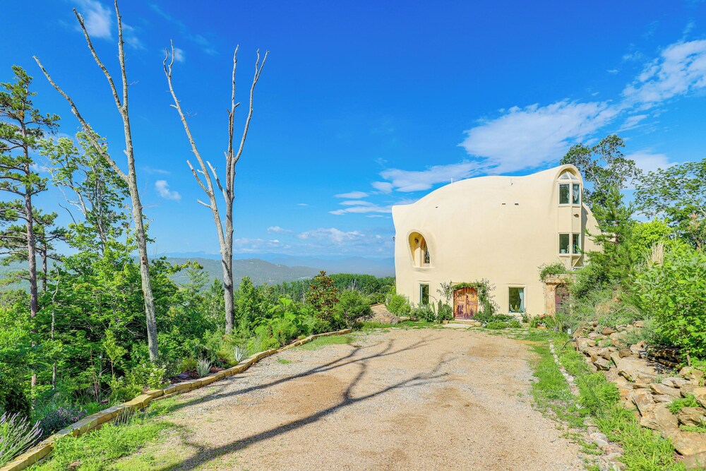 Unique Mountain-view Dome Home in Weaverville