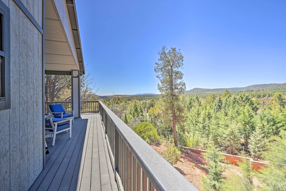 Luxe Pine Escape w/ Mtn Views  Gas Fire Pit! - Property Image 12