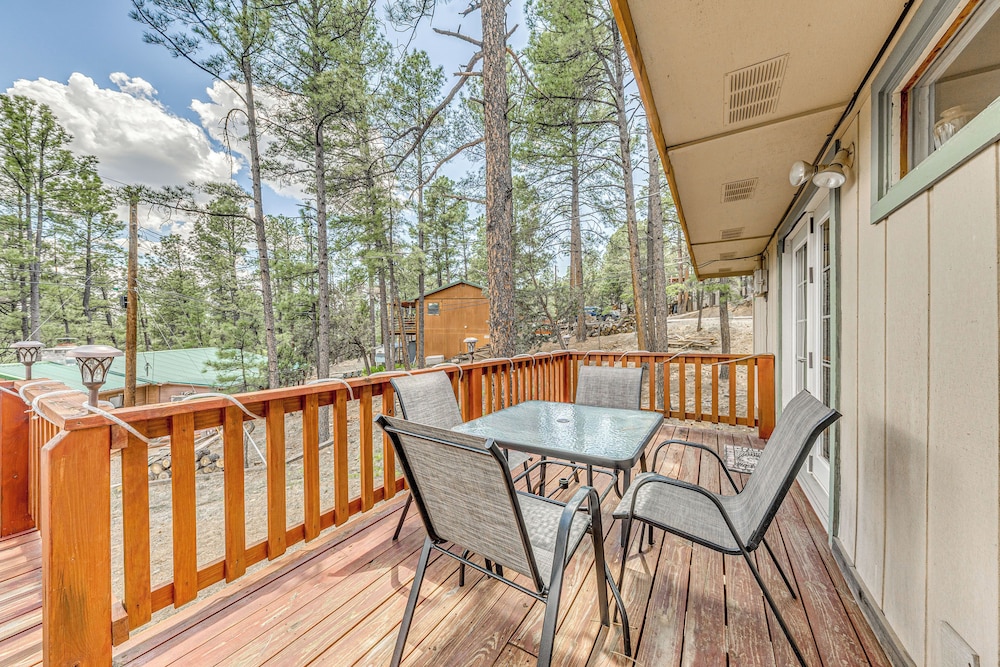 1 Block to Hiking: Ruidoso Home w/ Game Room