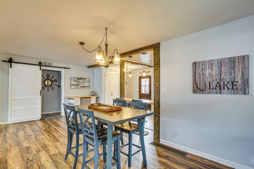 Central Waterfront Home w/ Dock in Lake Ozark!