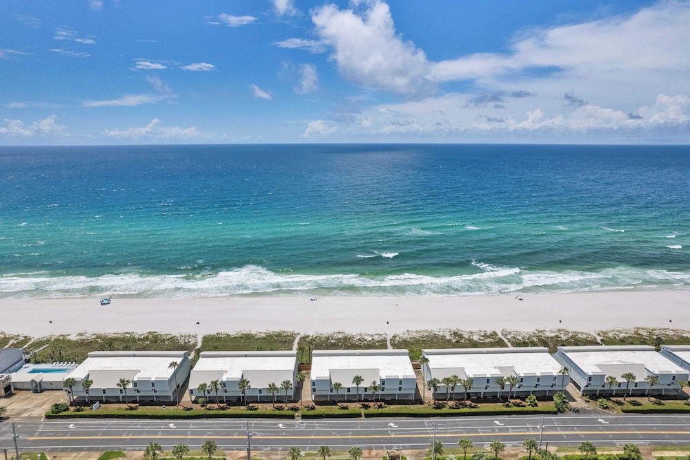 Beachfront Panama City Beach Stay With Gulf Views, Balconies, a King Suite, two Queens, and Twin Nook for 8 Guests The Shores Townhome by Avantstay