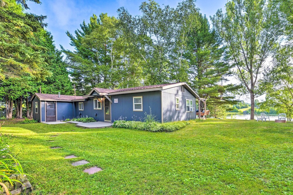 Riverfront Home w/ Dock ~ 6 Mi to Cheboygan! view 2