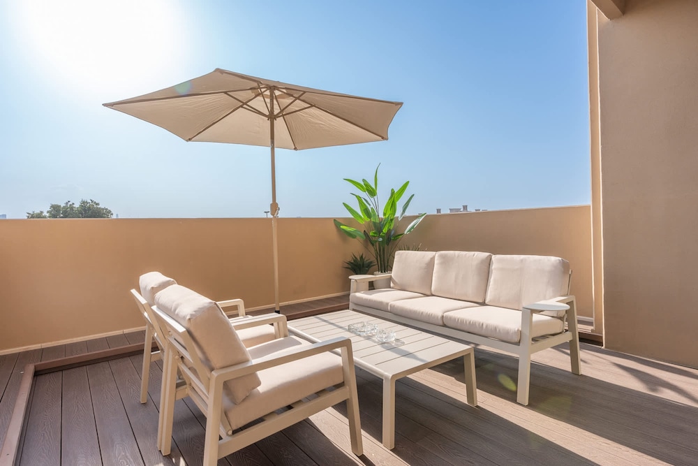 Bright Airy 1BR in Asayel 2 - Fits 4 Comfortably