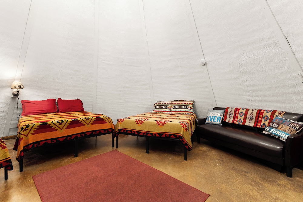 Tipis on the Guadalupe