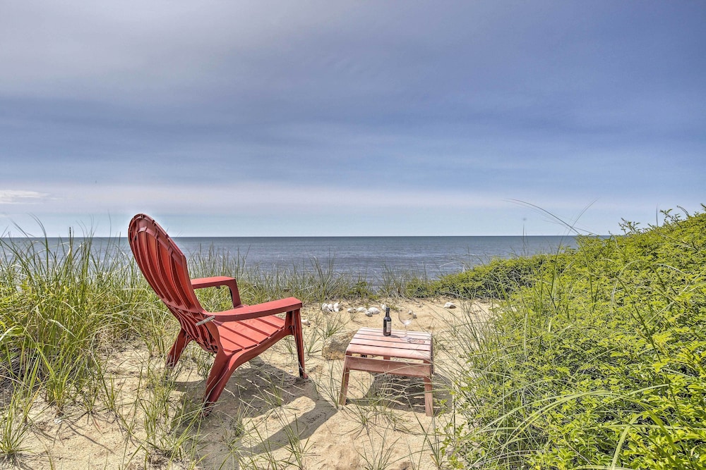 Fireplace + Sunroom! Oceanfront Cape Cod Cottage