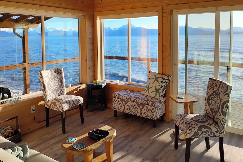 Deck & Panoramic Views: Bayfront House in Homer!