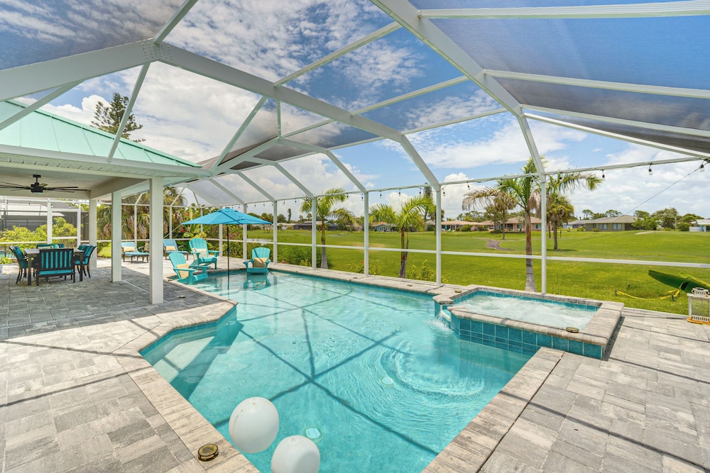 Golf Course-facing Poolside Oasis in Rotonda West!