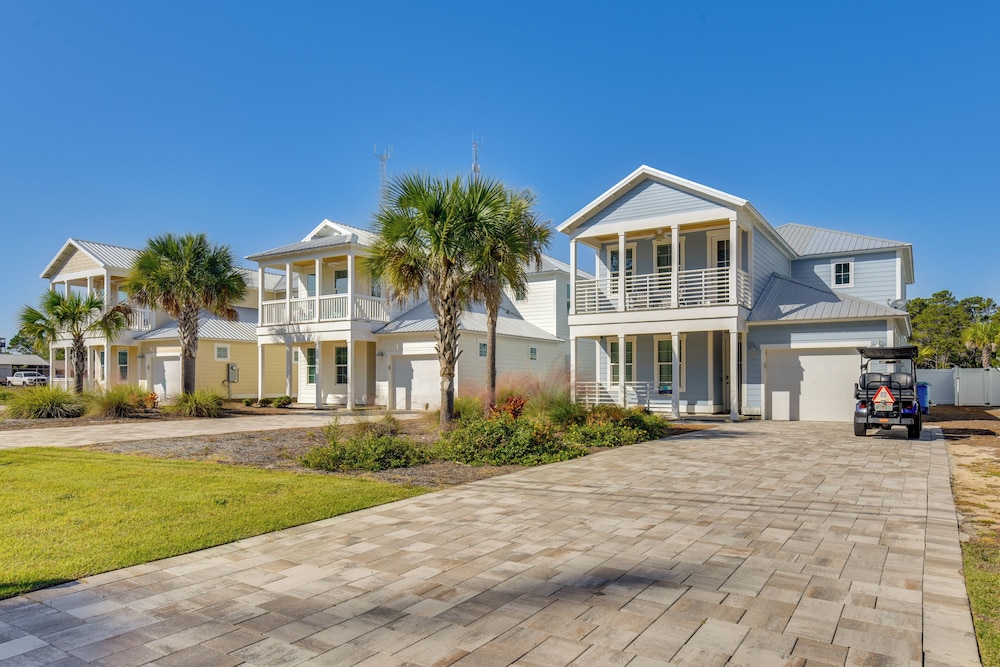 Walk to Pier: Modern PCB Getaway w/ Private Pool!