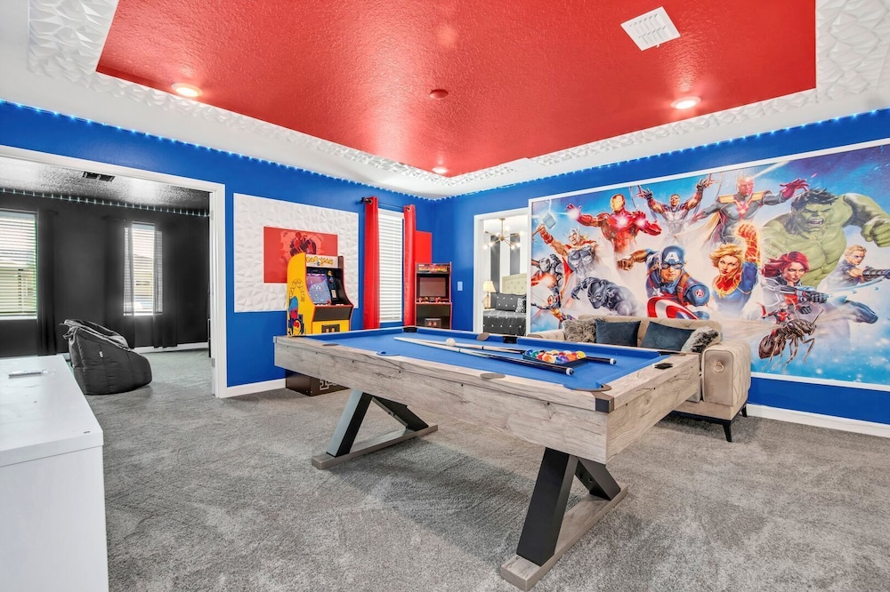Serenity Lakeview Retreat Stunning Water Views, No Rear Neighbors, Private Pool, Game Room & Star Wars Cinema