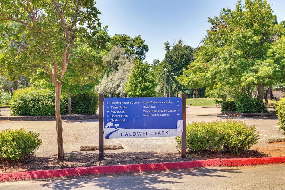 Walk to Park & Aquatic Center: Airy Redding Home!