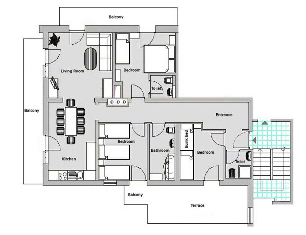 Alpine ski Apartment Getaway