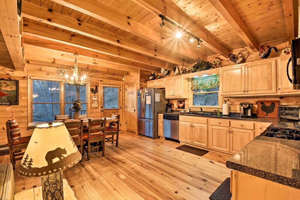 Riverside Ellijay Cabin w/ Hot Tub & Game Room view 3
