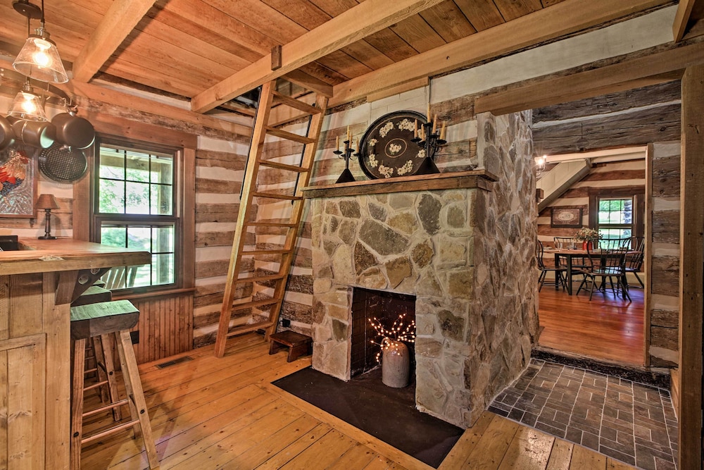 Restored Buchanan Log Cabin on 9-mile Creek! view 2