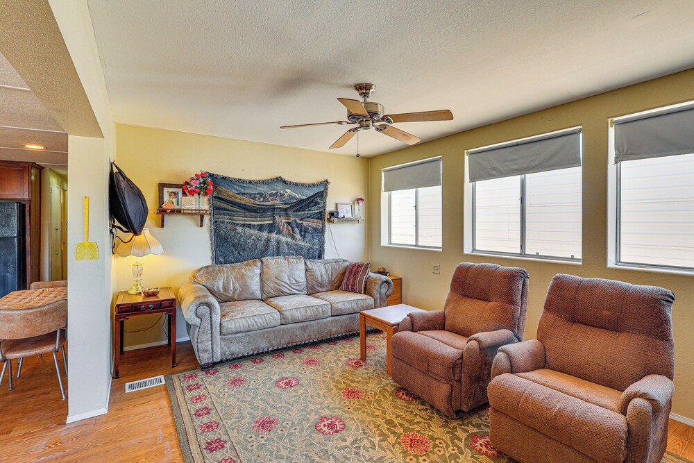 Snowbird Heaven: Rural Quartzite Home Near Hiking
