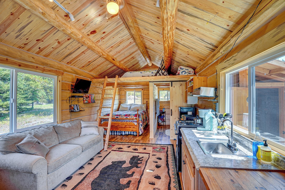 Trout Creek Tiny House w/ Mtn Views & Fireplace view 4