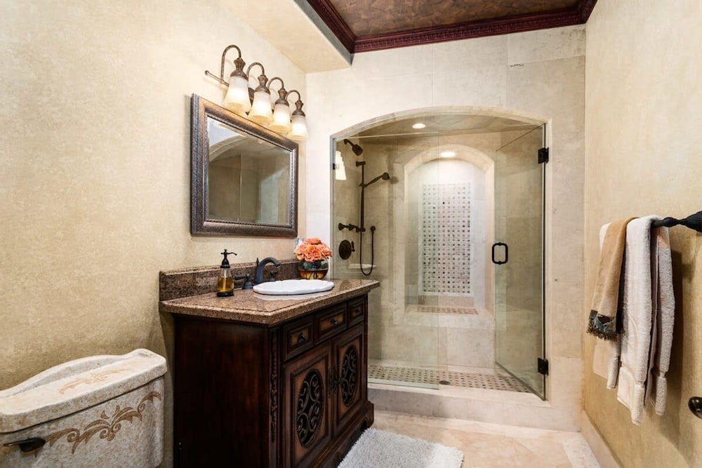 Luxurious 3-story Estate With Gym Pool Slide Private Beach and Lighthouse Views