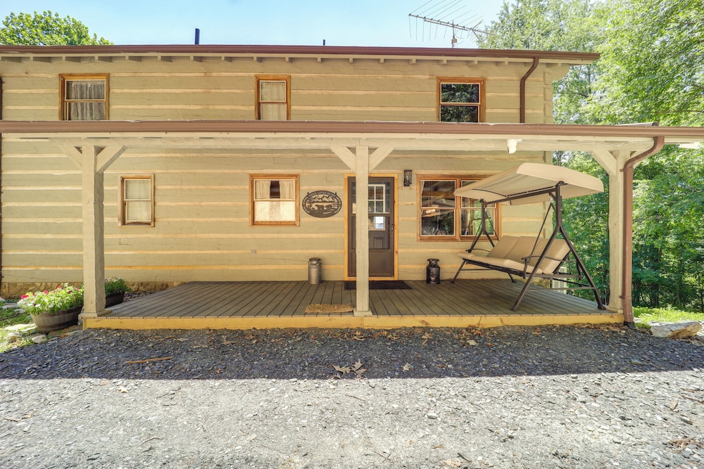 Ashe County Log Cabin: Mountain-view Deck, Sauna view 4